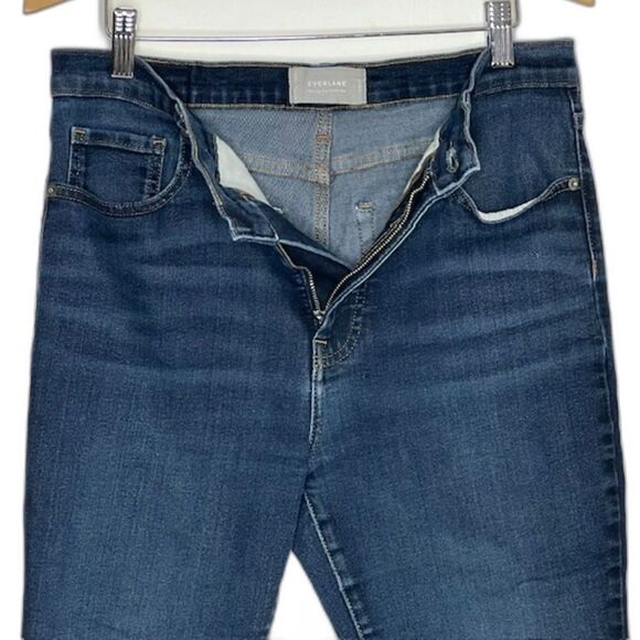 EVERLANE "THE HIGH RISE SKINNY JEAN" DARK WASH SIZE 31 ANKLE - Picture 6 of 11
